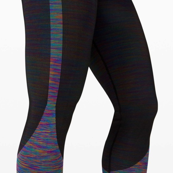 Lululemon Love Revealed Tight โ Black/Rainbow โ Size 4 - Picture 2 of 11
